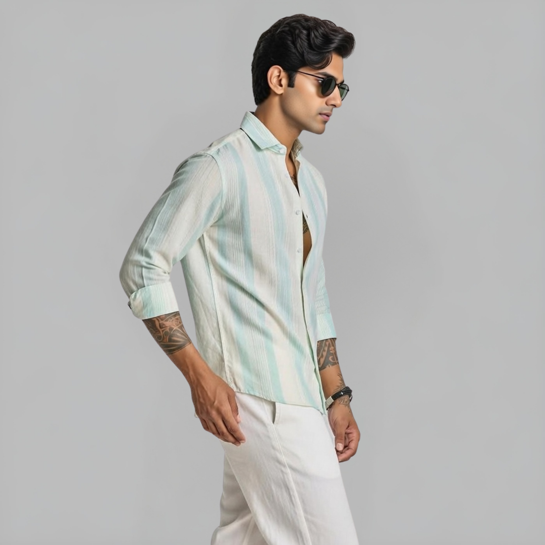 Men's Striped Shirt (MSS-14)