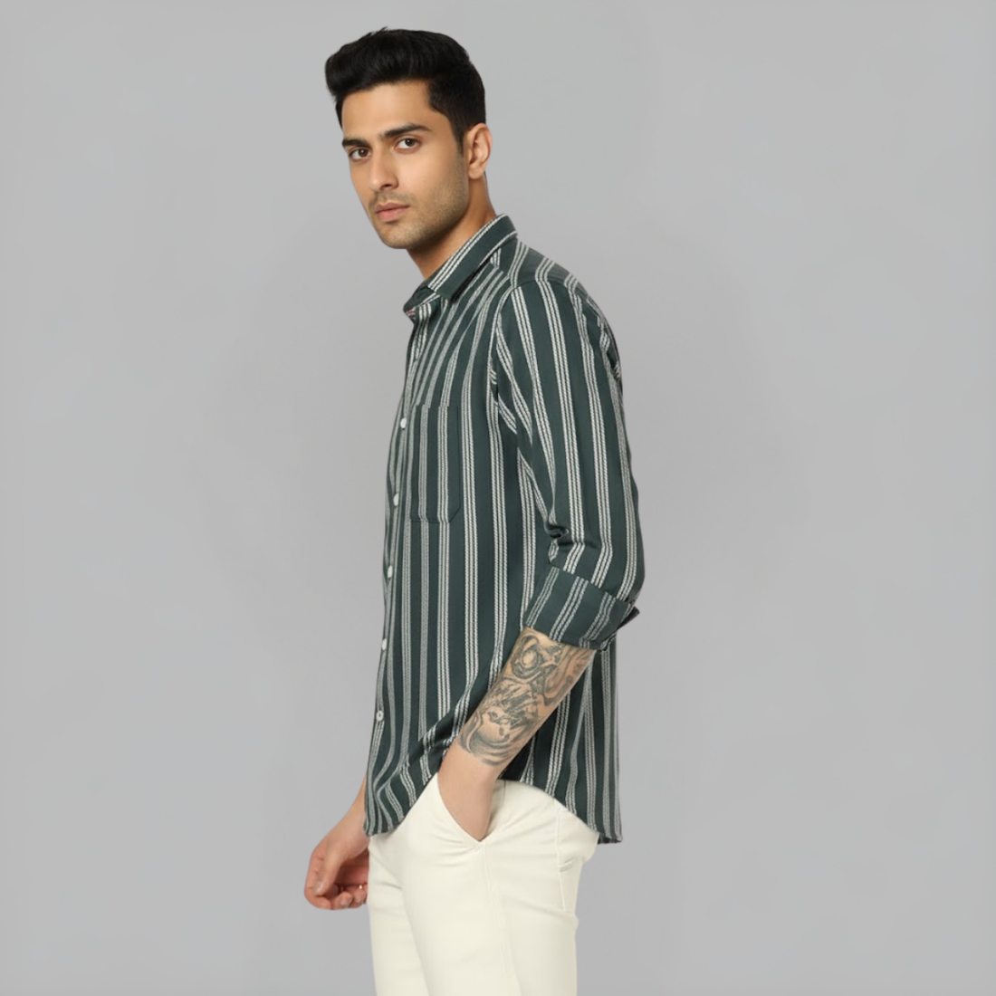 Men's Striped Shirt (MSS-16)